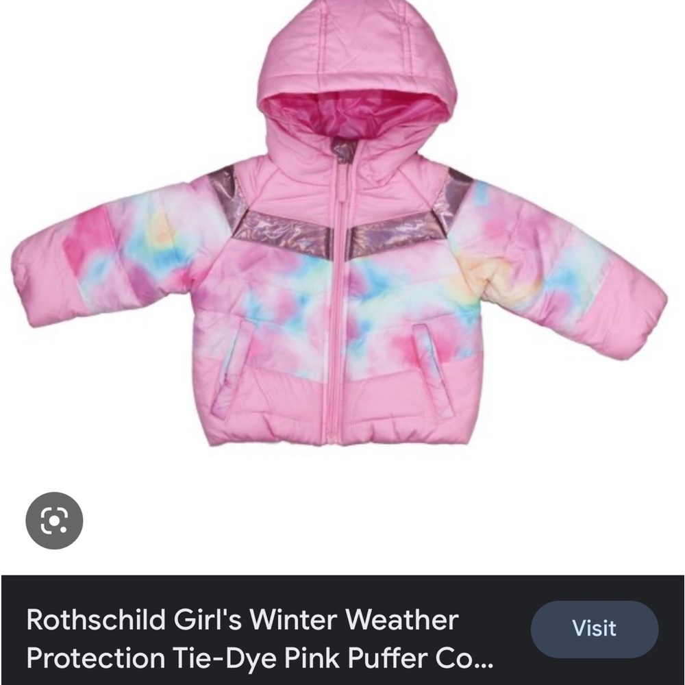 Rothschild: girls tie dye puffer size 6-9M